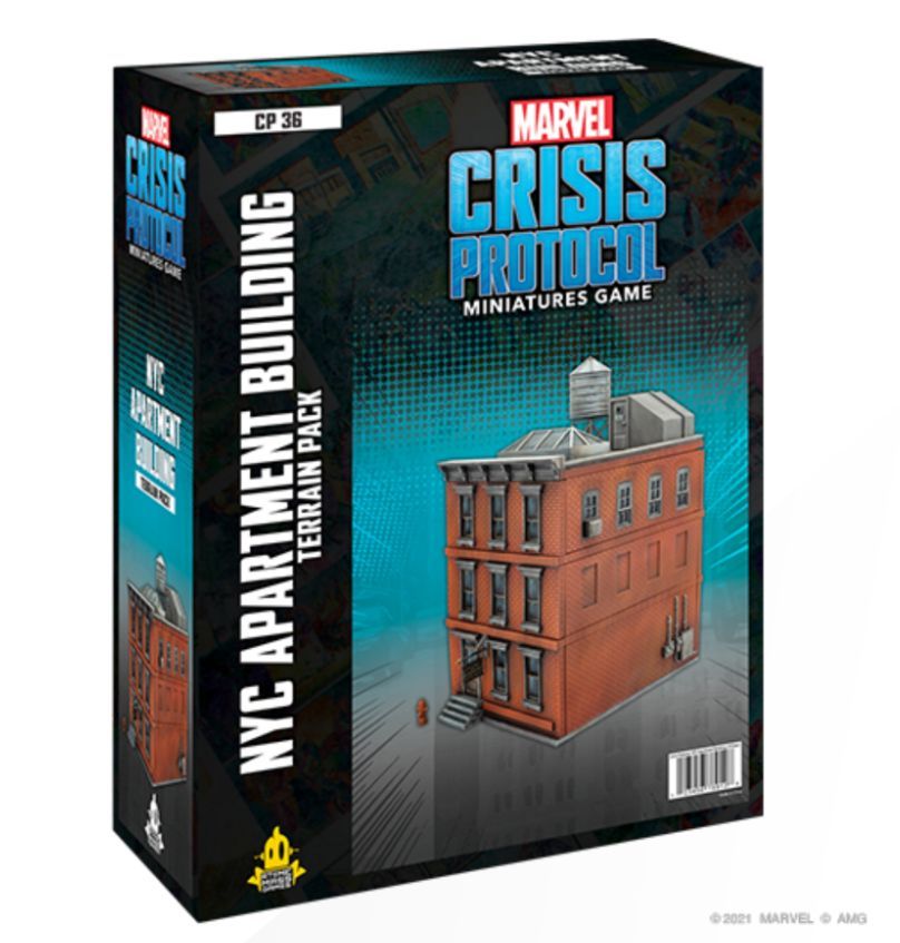 NYC Apartment Building Terrain (Marvel Crisis Protocol Miniatures Game)