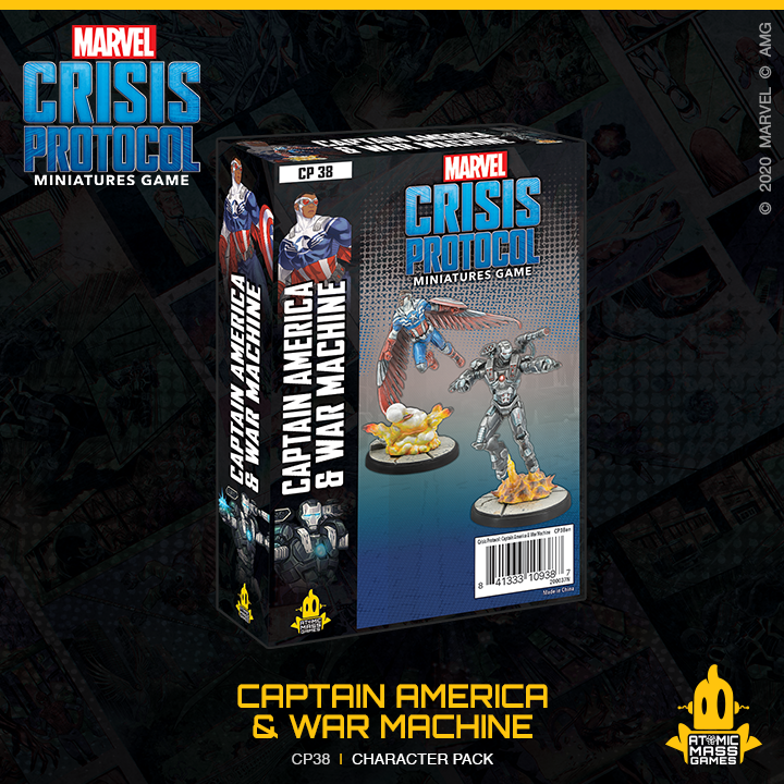Captain America &amp; War Machine (Marvel Crisis Protocol Miniatures Game)