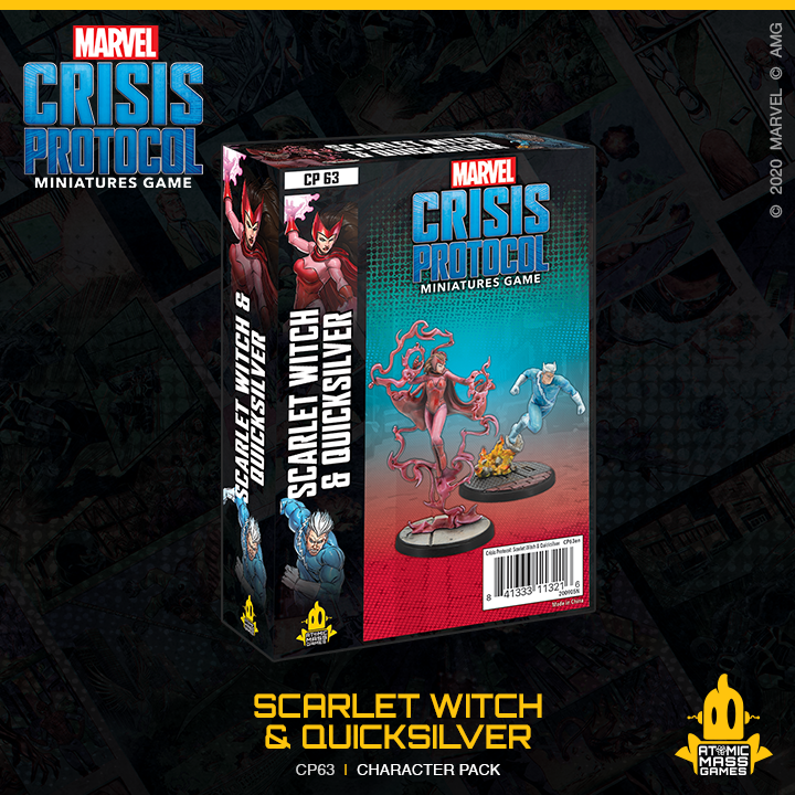 Scarlet Witch and Quicksilver (Marvel Crisis Protocol Miniatures Game)