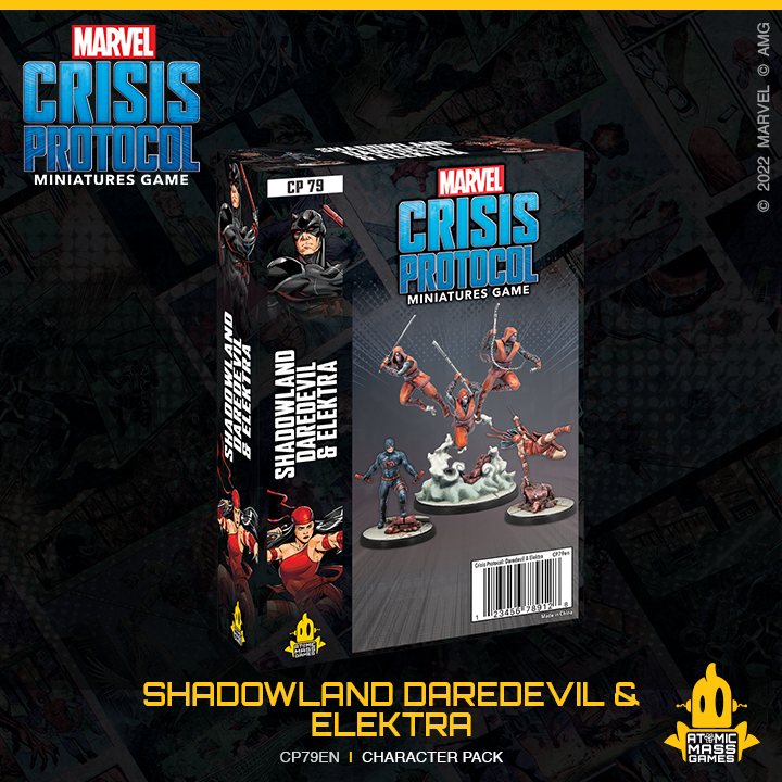 Shadowland Daredevil &amp; Elektra (Marvel Crisis Protocol Miniatures Game)