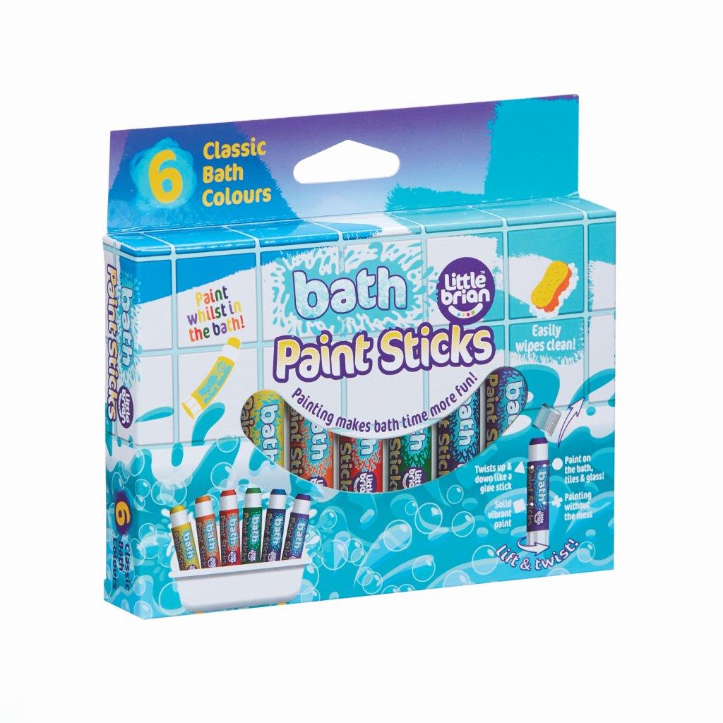 Little Brian Bath Paint Sticks - Classic 6pk