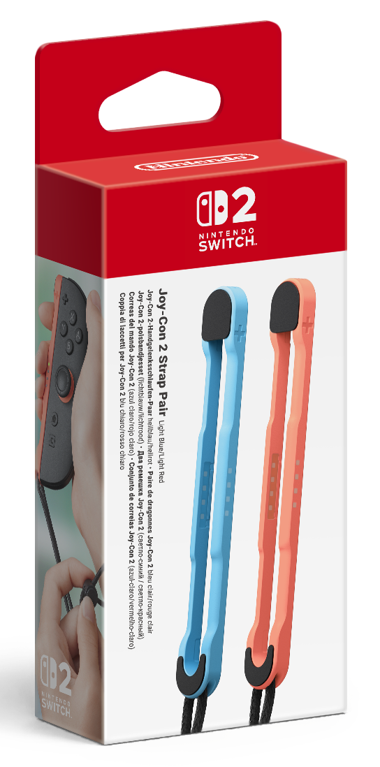 Joy-Con 2 Strap Pair - Light Blue/Light Red [Nintendo Switch 2]