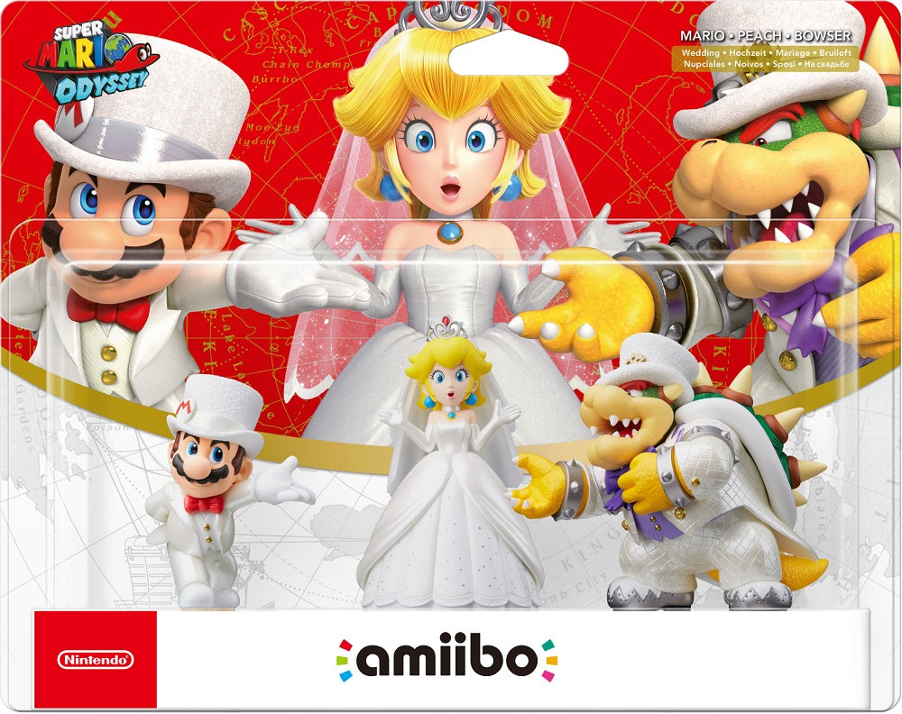 Nintendo amiibo - Mario, Peach &amp; Bowser (Super Mario Odyssey)