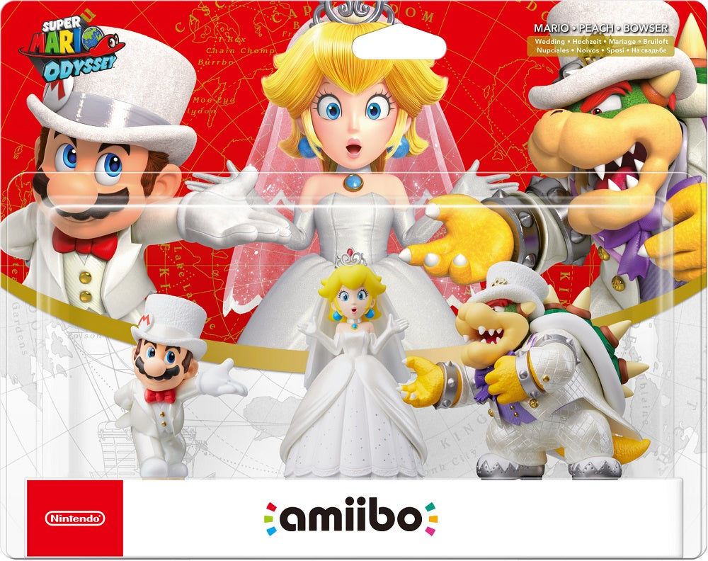 amiibo Super Mario Odyssey - Mario, Peach &amp; Bowser