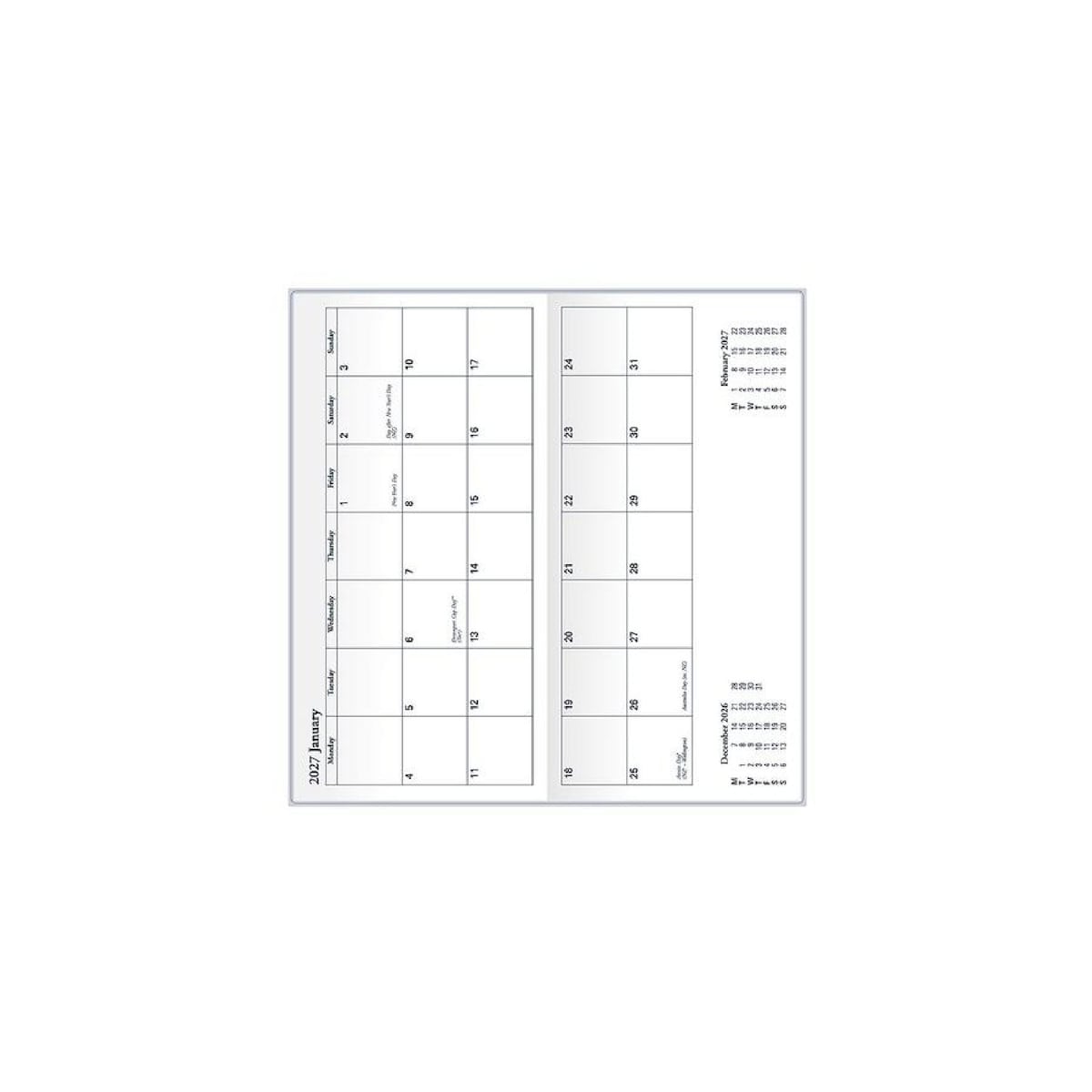 Collins 2026 Colplan Planner B6/7 2-Year MTV Grey