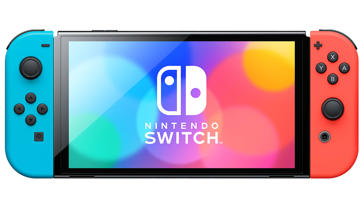 Nintendo Switch Console (OLED Model) - Neon Red/Blue