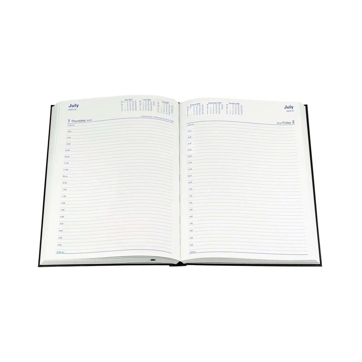 Collins 2027 Calendar Year Diary - Sterling 144 A4 DTP Blue