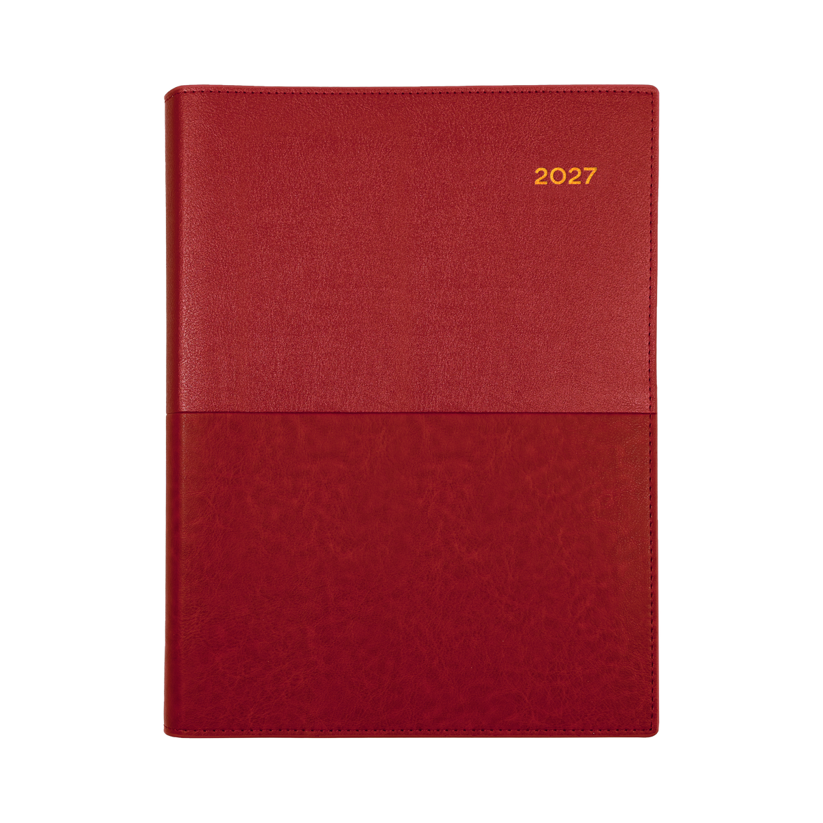 Collins 2027 Calendar Year Diary - Vanessa 145 Spiral A4 DTP Red