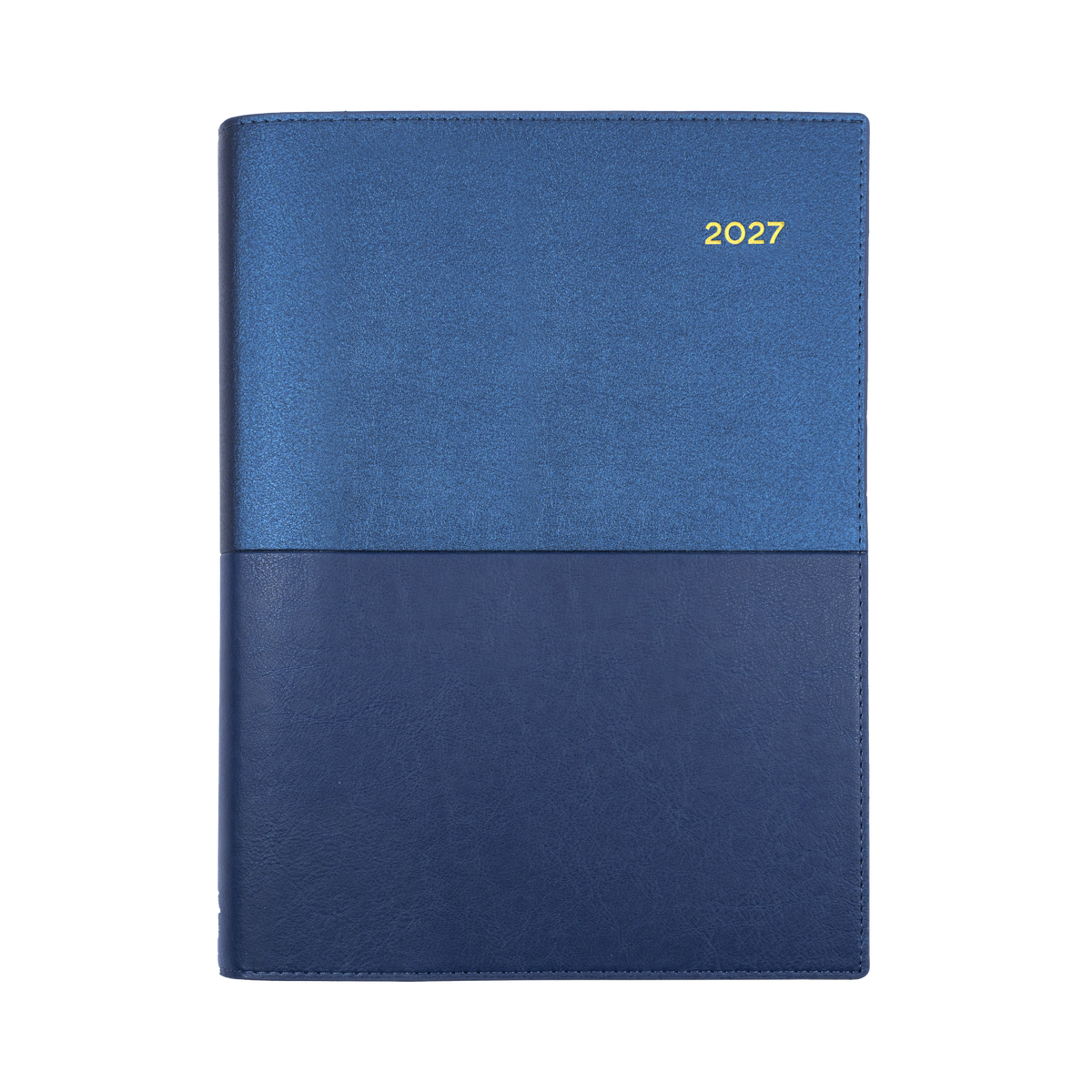 Collins 2027 Calendar Year Diary - Vanessa 145 Spiral A4 DTP Blue