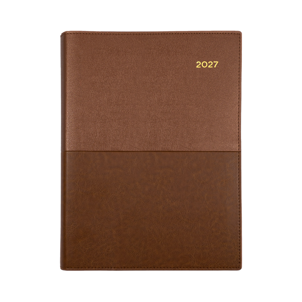 Collins 2027 Calendar Year Diary - Vanessa 145 Spiral A4 DTP Tan