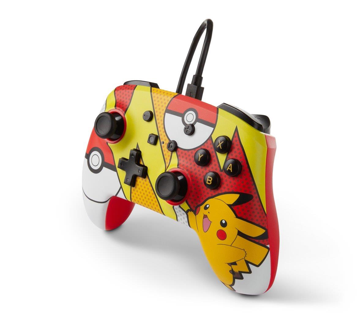 PowerA Enhanced Wired Controller for Nintendo Switch - Pokemon: Pikachu Pop Art