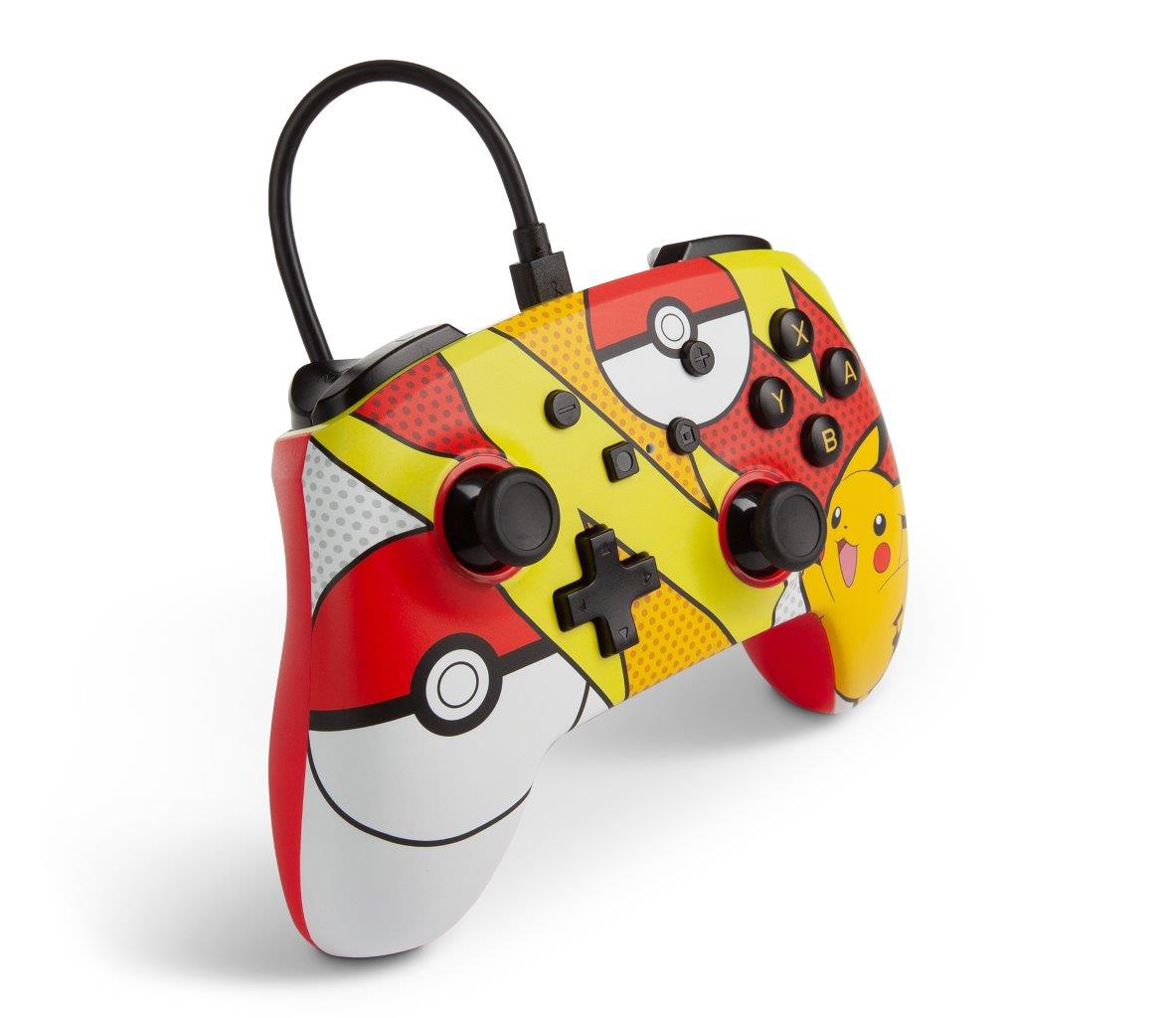 PowerA Enhanced Wired Controller for Nintendo Switch - Pokemon: Pikachu Pop Art