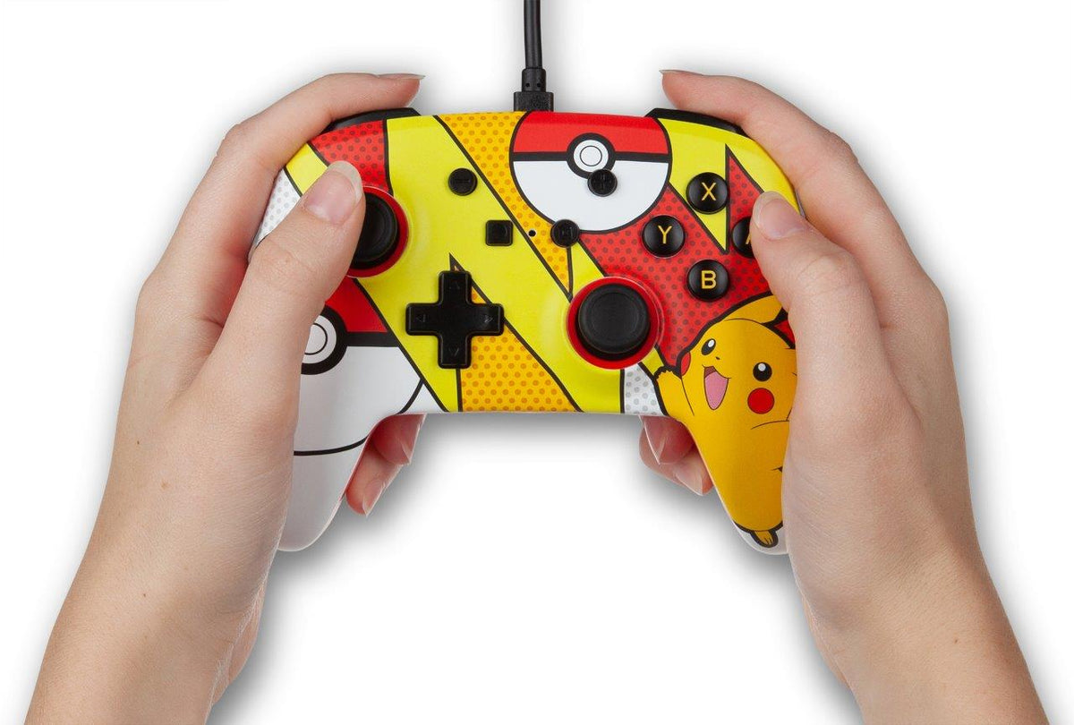 PowerA Enhanced Wired Controller for Nintendo Switch - Pokemon: Pikachu Pop Art