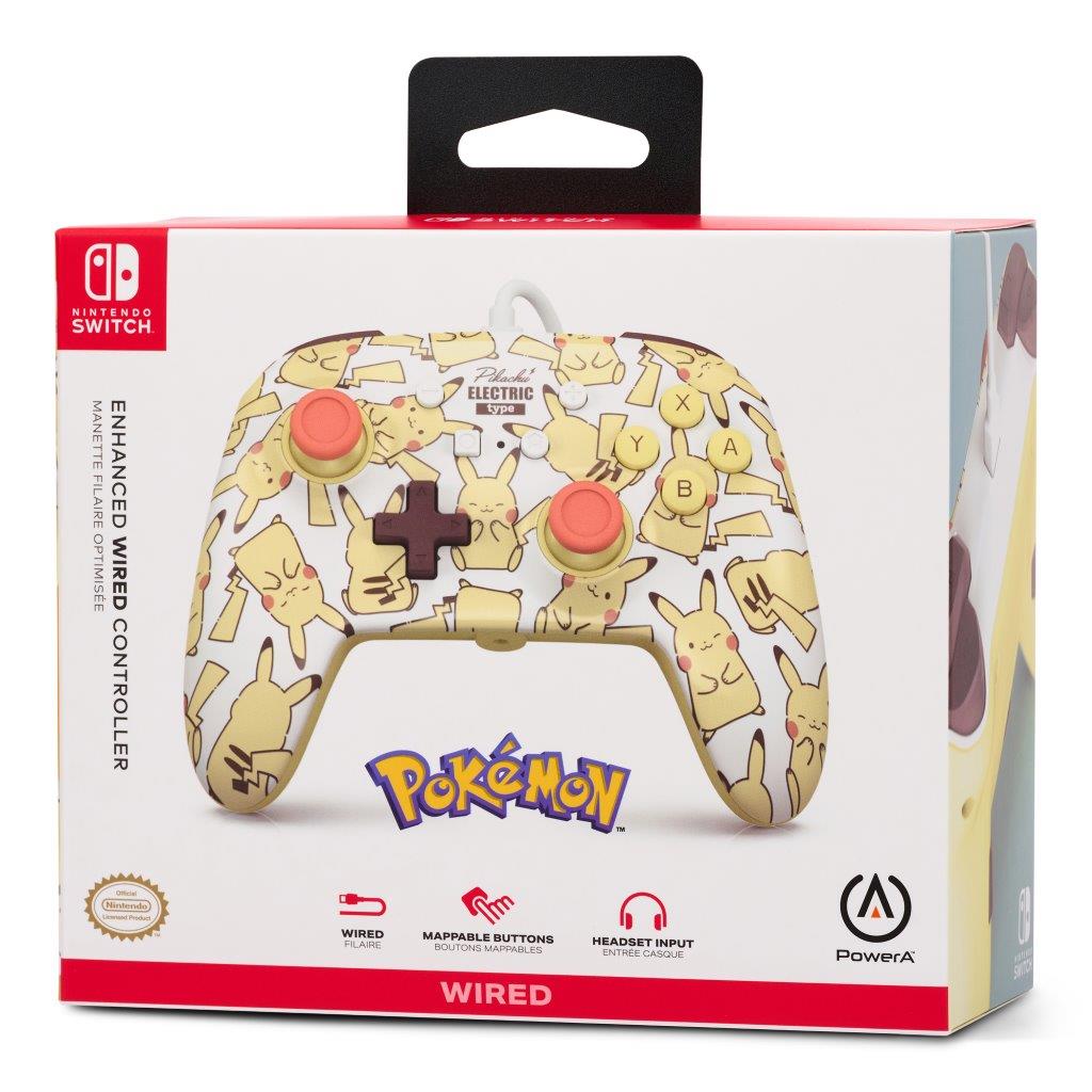 PowerA Enhanced Wired Controller for Nintendo Switch - Pikachu Blush