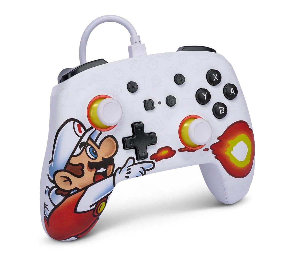 PowerA Enhanced Wired Controller for Nintendo Switch - Fireball Mario