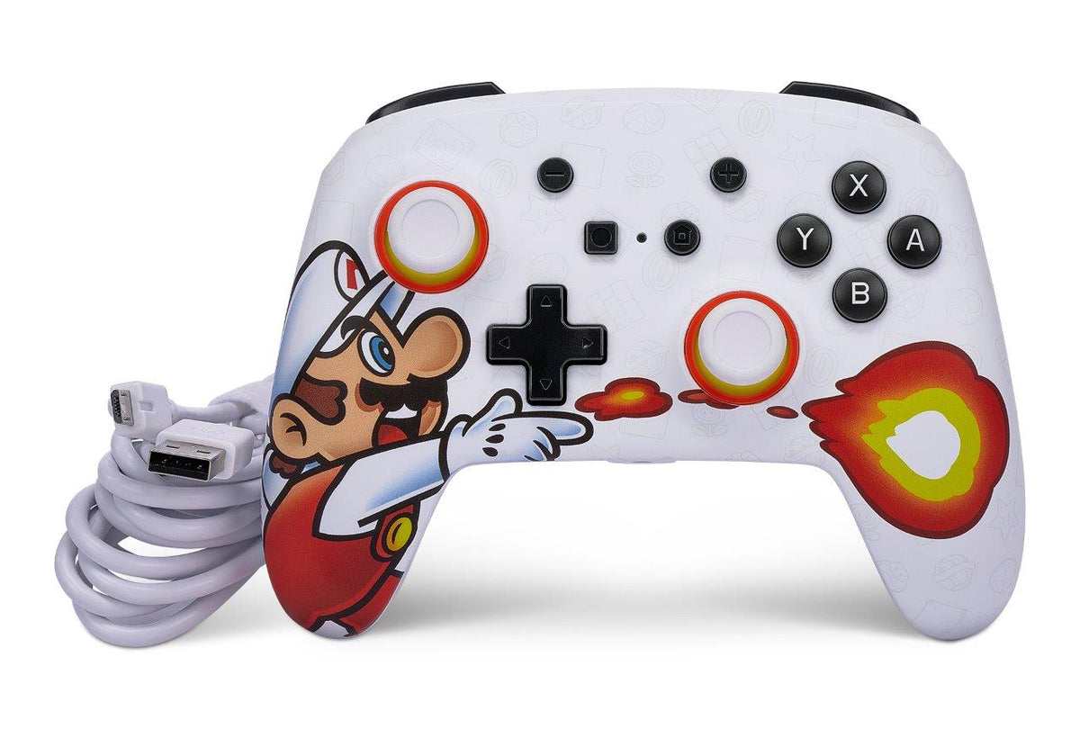 PowerA Enhanced Wired Controller for Nintendo Switch - Fireball Mario