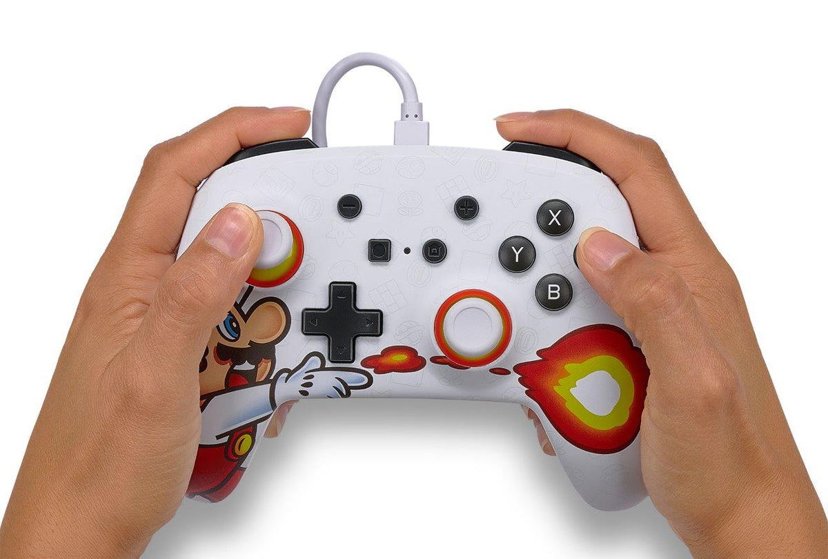 PowerA Enhanced Wired Controller for Nintendo Switch - Fireball Mario