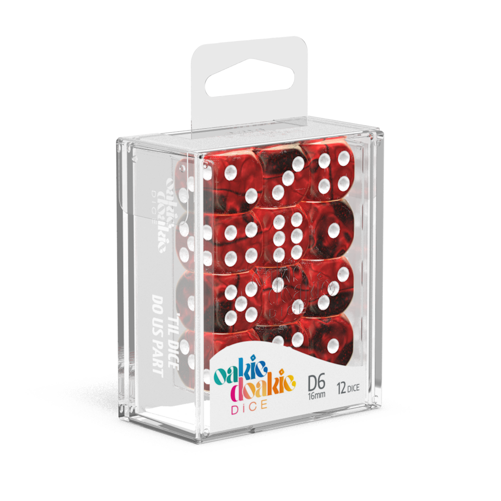 Oakie Doakie Dice Gemidice - Vampire 16mm D6 Set Of 12