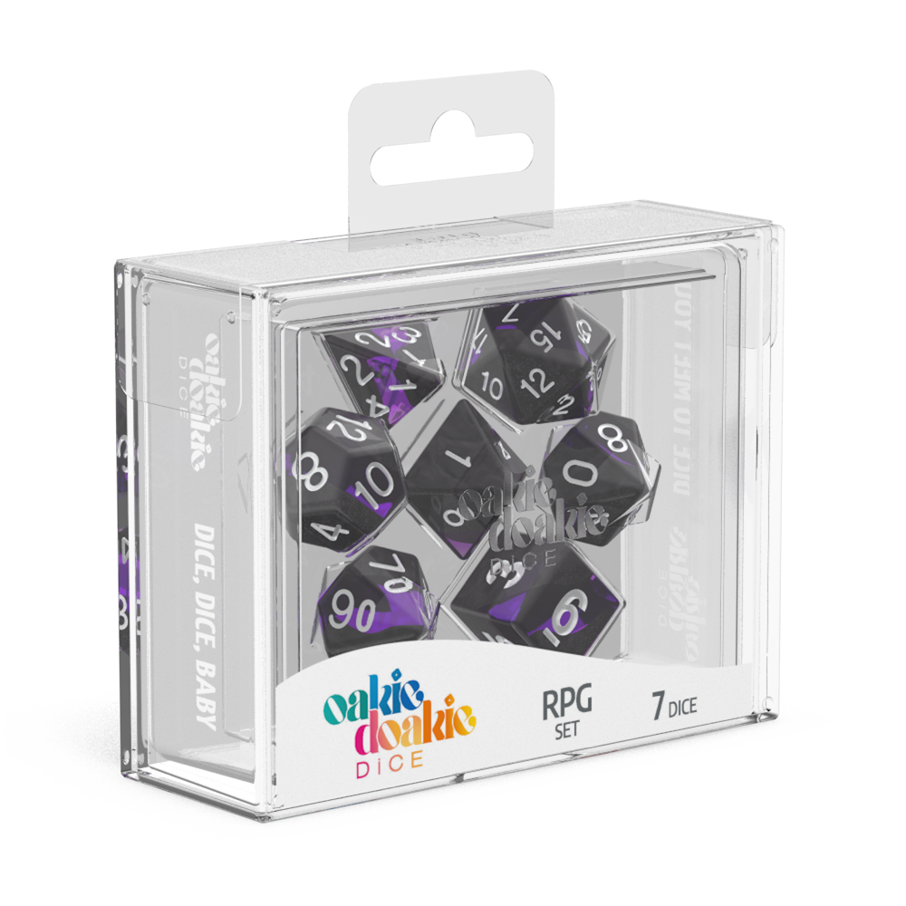 Oakie Doakie Dice Enclave - Amethyst RPG Dice Set