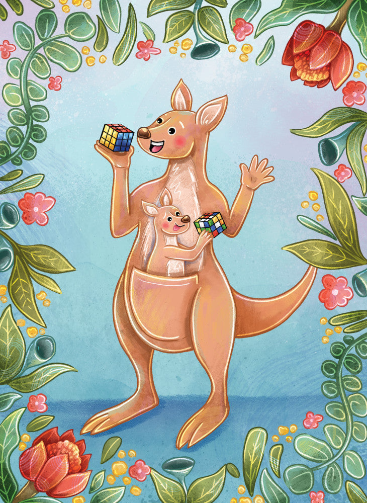 Aussie Cube 5"x7" Gift Card Set (10/pack) [LPG Greeting Cards]