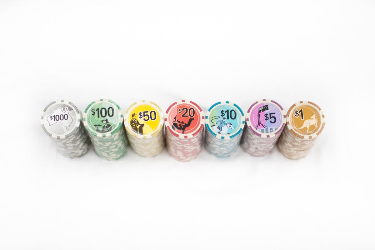Australiana Poker Set - 300 Chips [LPG Classics]