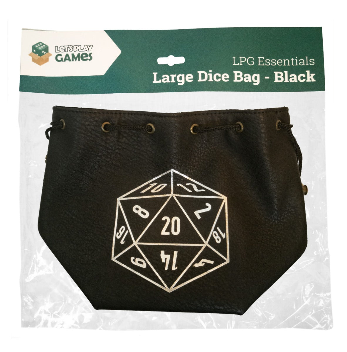 Leather Dice Dag - Large Black (LPG Essentials)