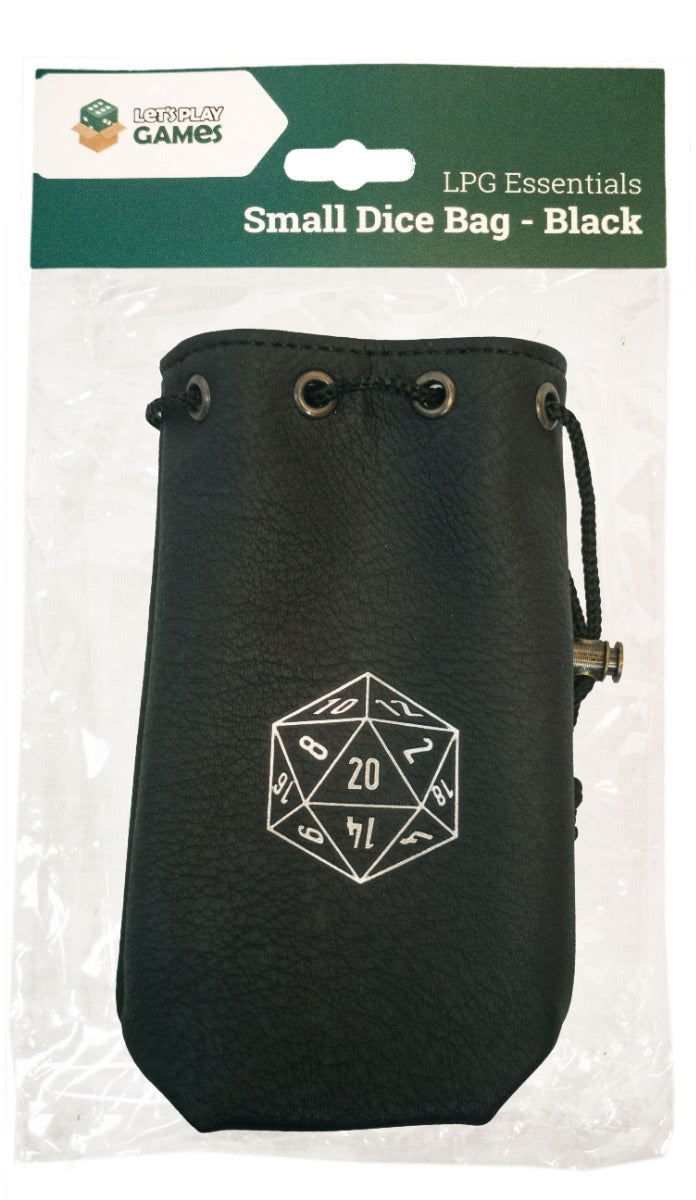 Leather Dice Bag - Small Black (LPG Essentials)