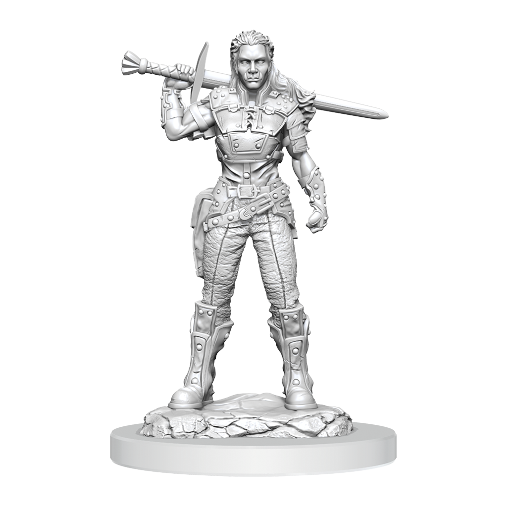 Orc Fighter - Female (D&D Nolzurs Marvelous Unpainted Miniatures)