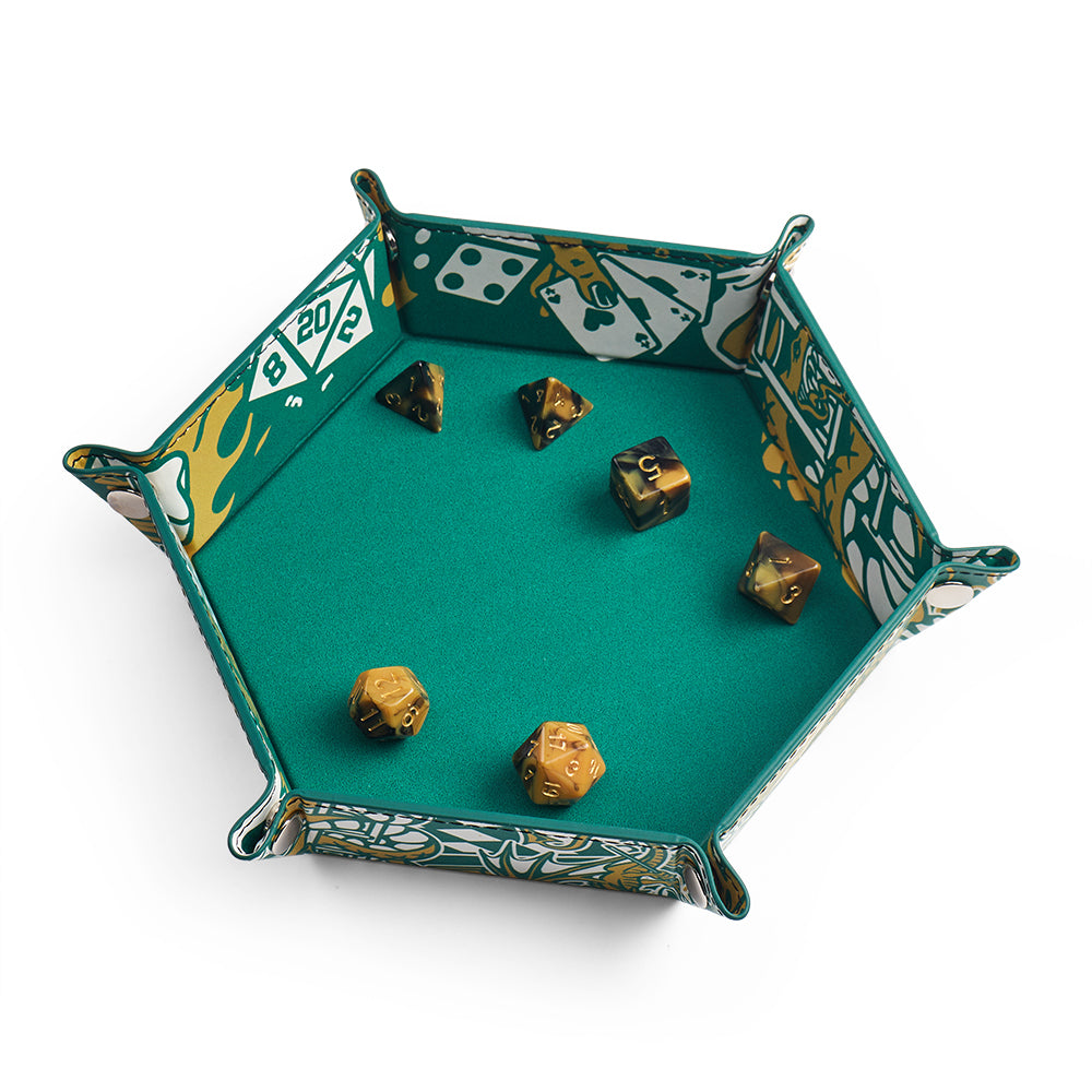 Hex Dice Tray 6&quot; - Artist Series: Cara (LPG Essentials)