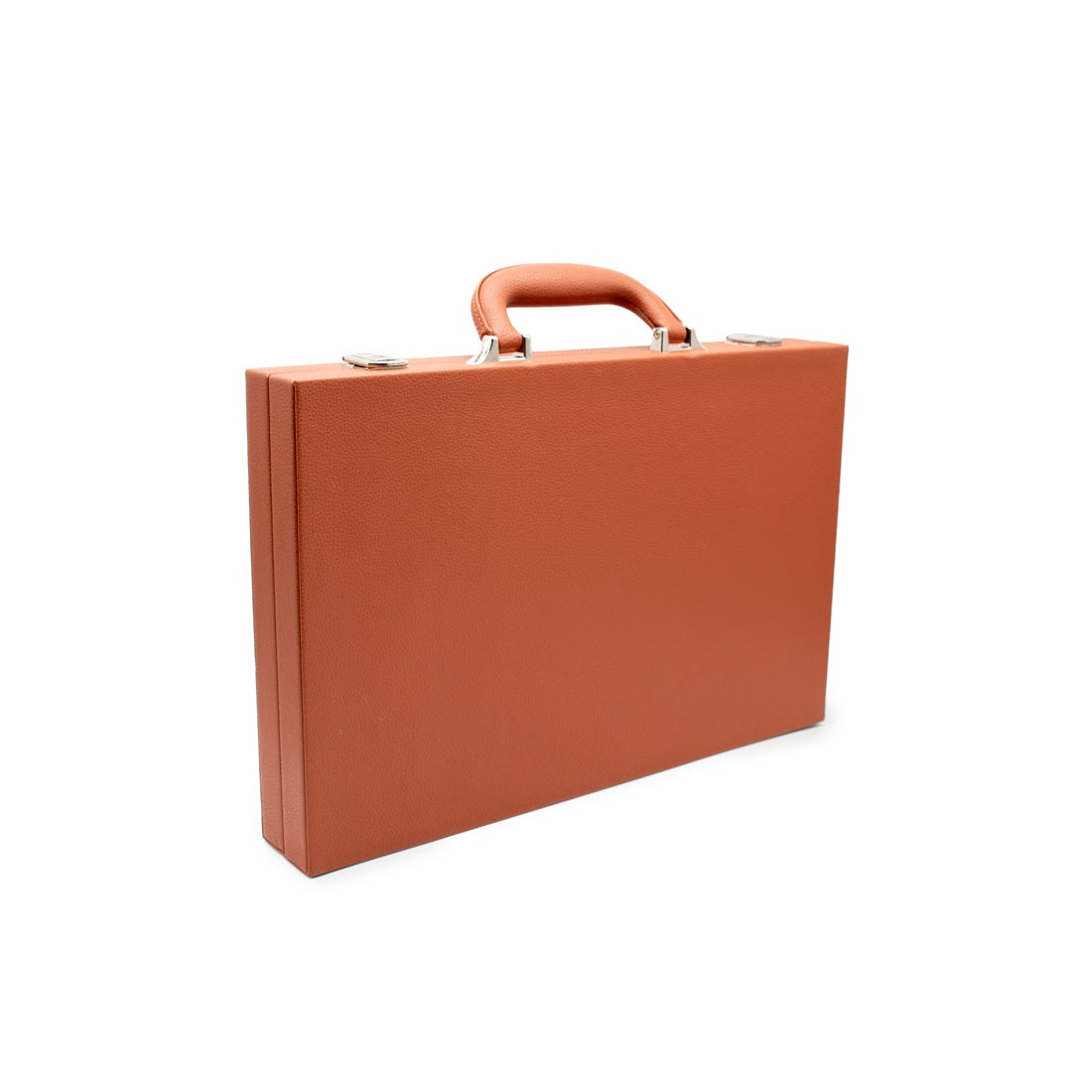 Backgammon - Brown Leather Attache Case Set [LPG Classics]