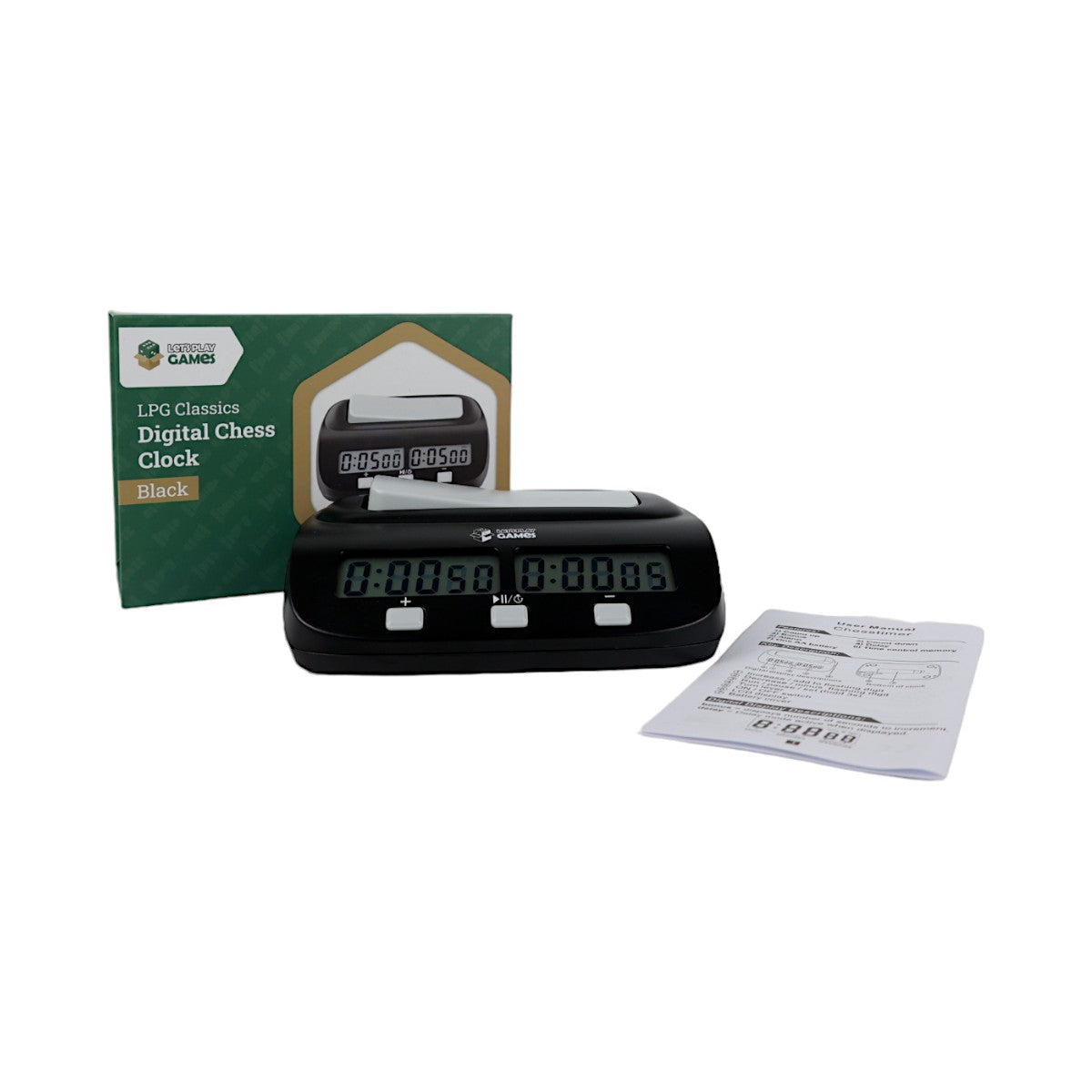 Electronic Chess Clock - Black [LPG Essentials]