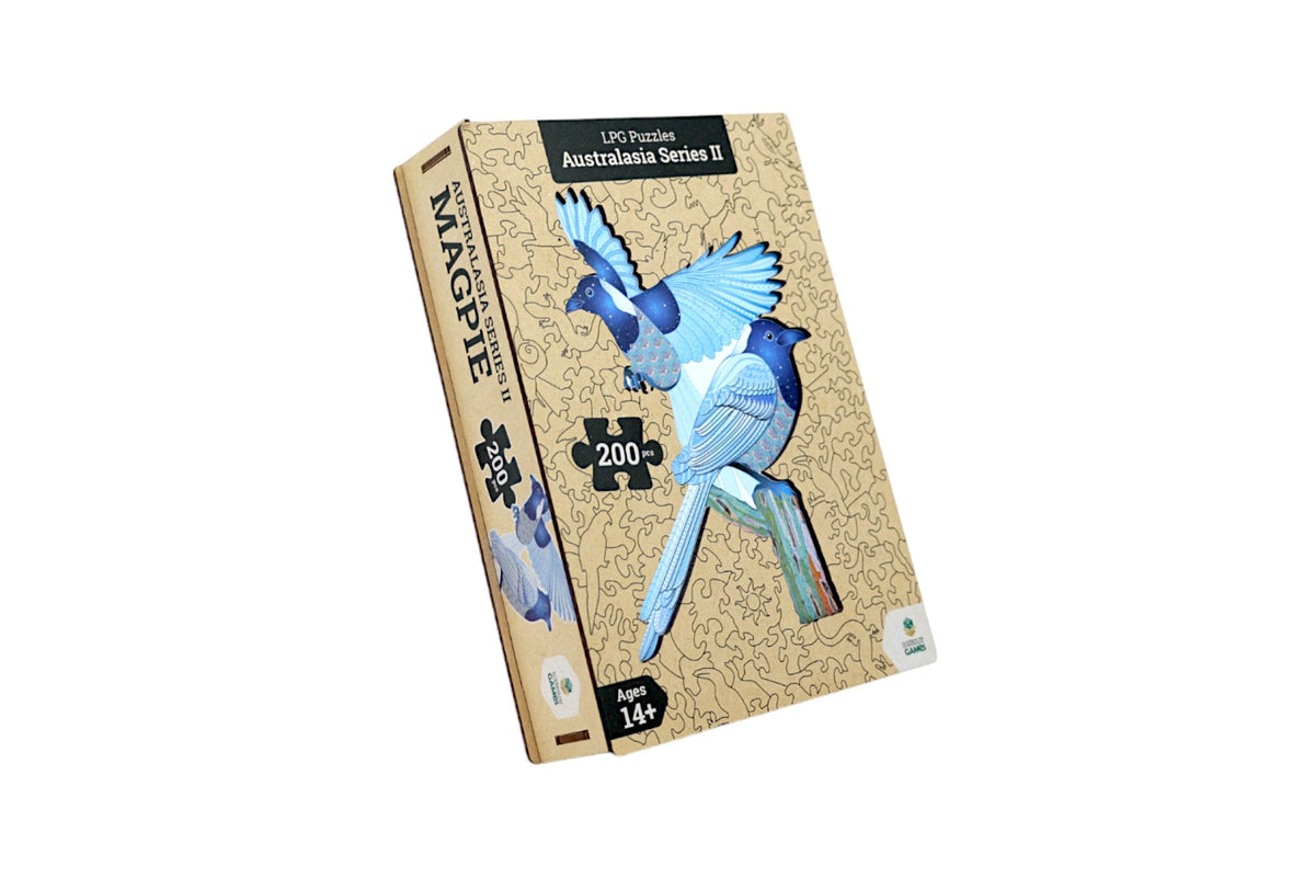 Magpie 200pc - Australasia Wooden Series (LPG Puzzles)