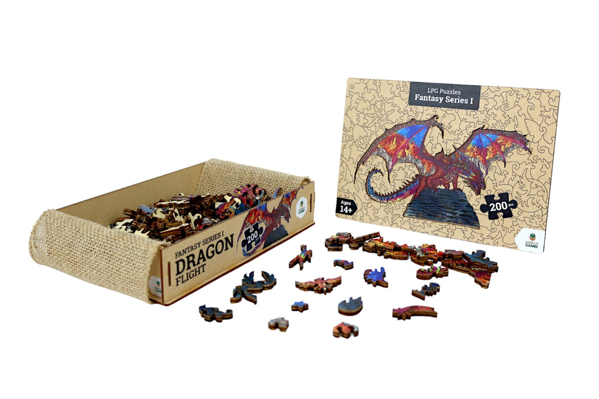 Dragon Flight 200pc - Fantasy Wooden Series (LPG Puzzles)