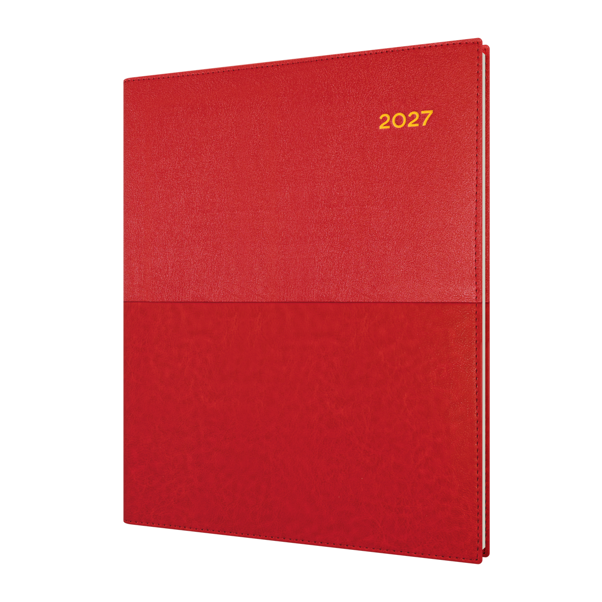 Collins 2027 Calendar Year Diary - Vanessa 325 Spiral QUARTO WTV Red