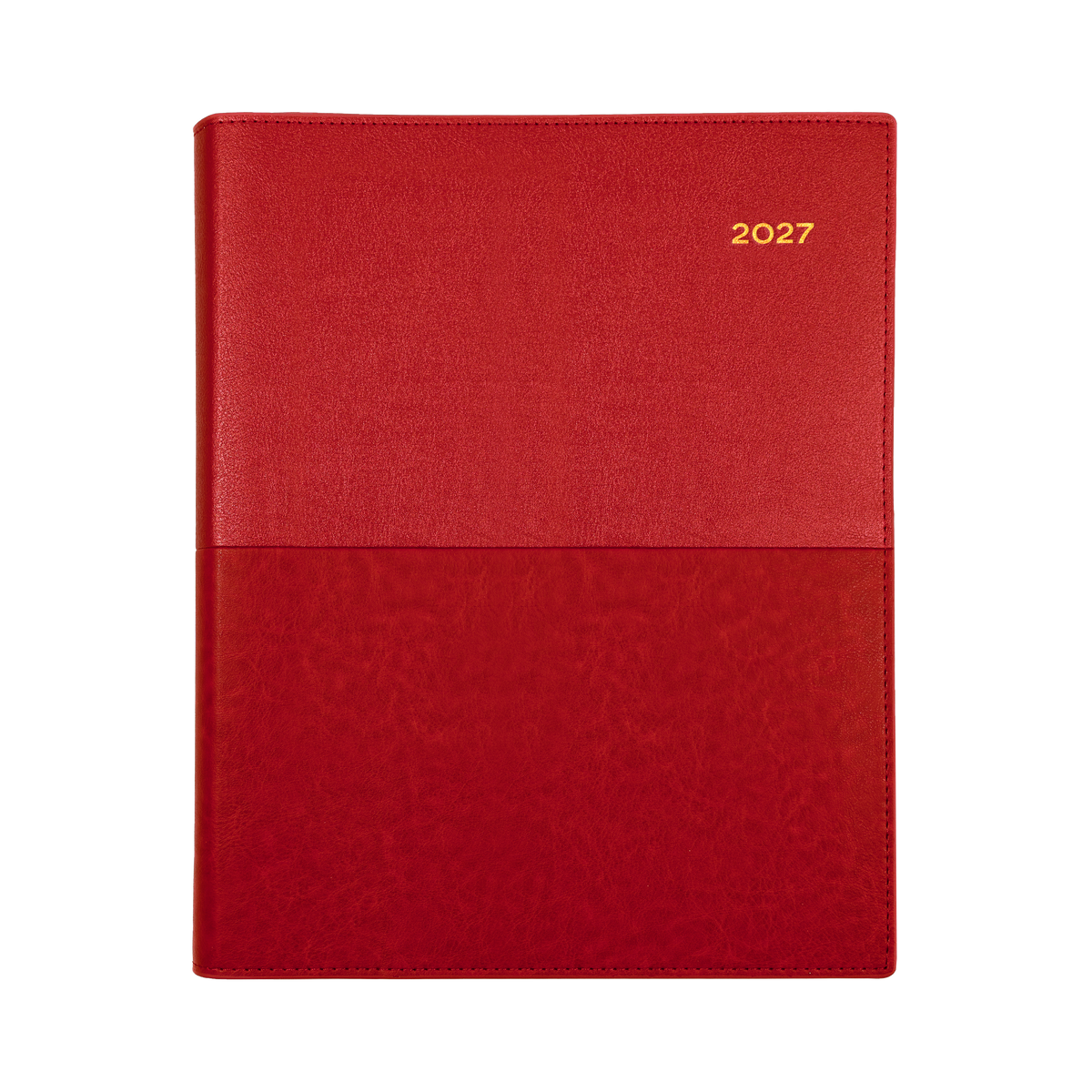 Collins 2027 Calendar Year Diary - Vanessa 325 Spiral QUARTO WTV Red