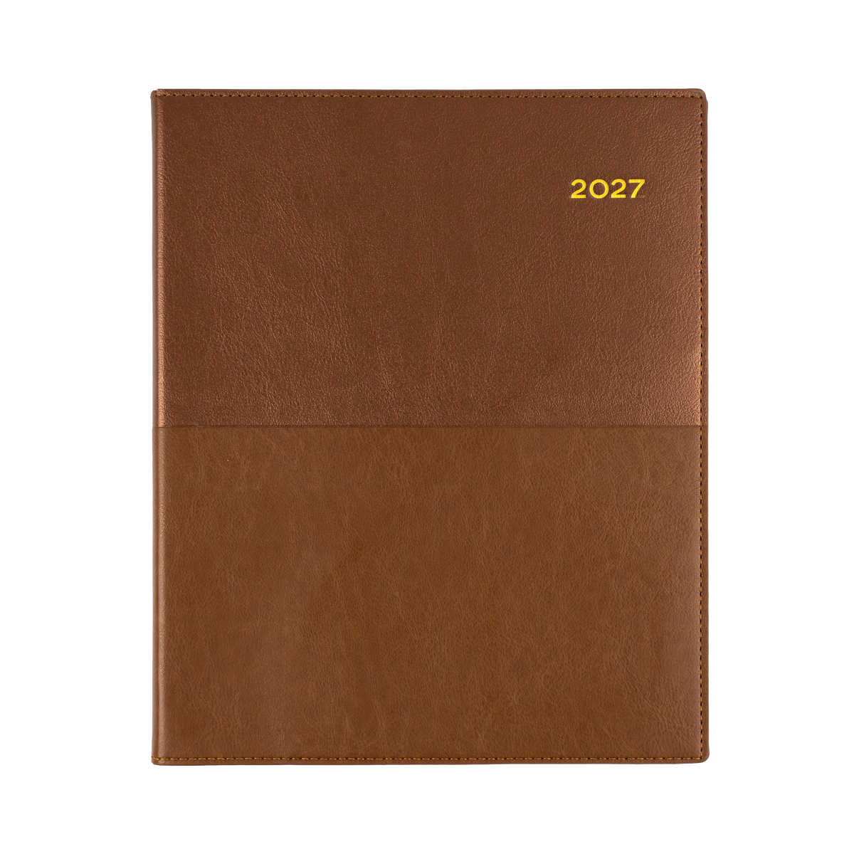Collins 2027 Calendar Year Diary - Vanessa 325 Spiral QUARTO WTV Tan