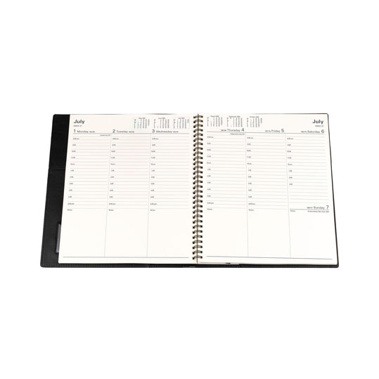 Collins 2024 Calendar Year Diary - Vanessa 325 Spiral QUARto Week to View Blue