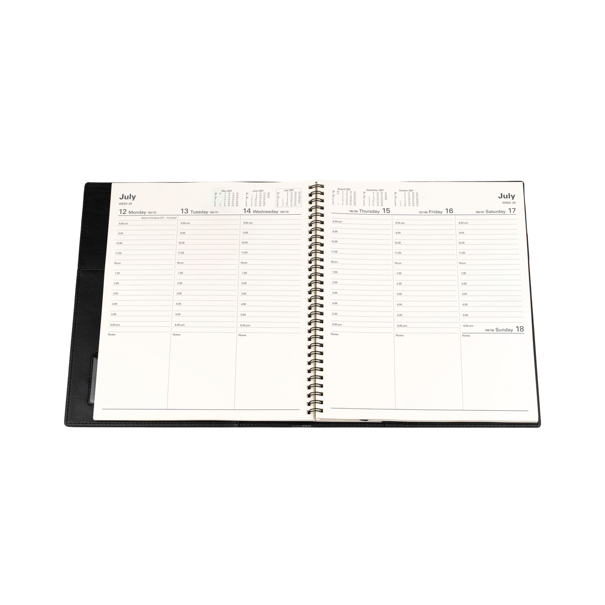 Collins 2027 Calendar Year Diary - Vanessa Short 325 Spiral A4 WTV Rose Gold
