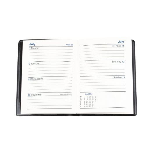 Collins 2025 Calendar Year Diary - Belmont 337 A7 WTV Orange