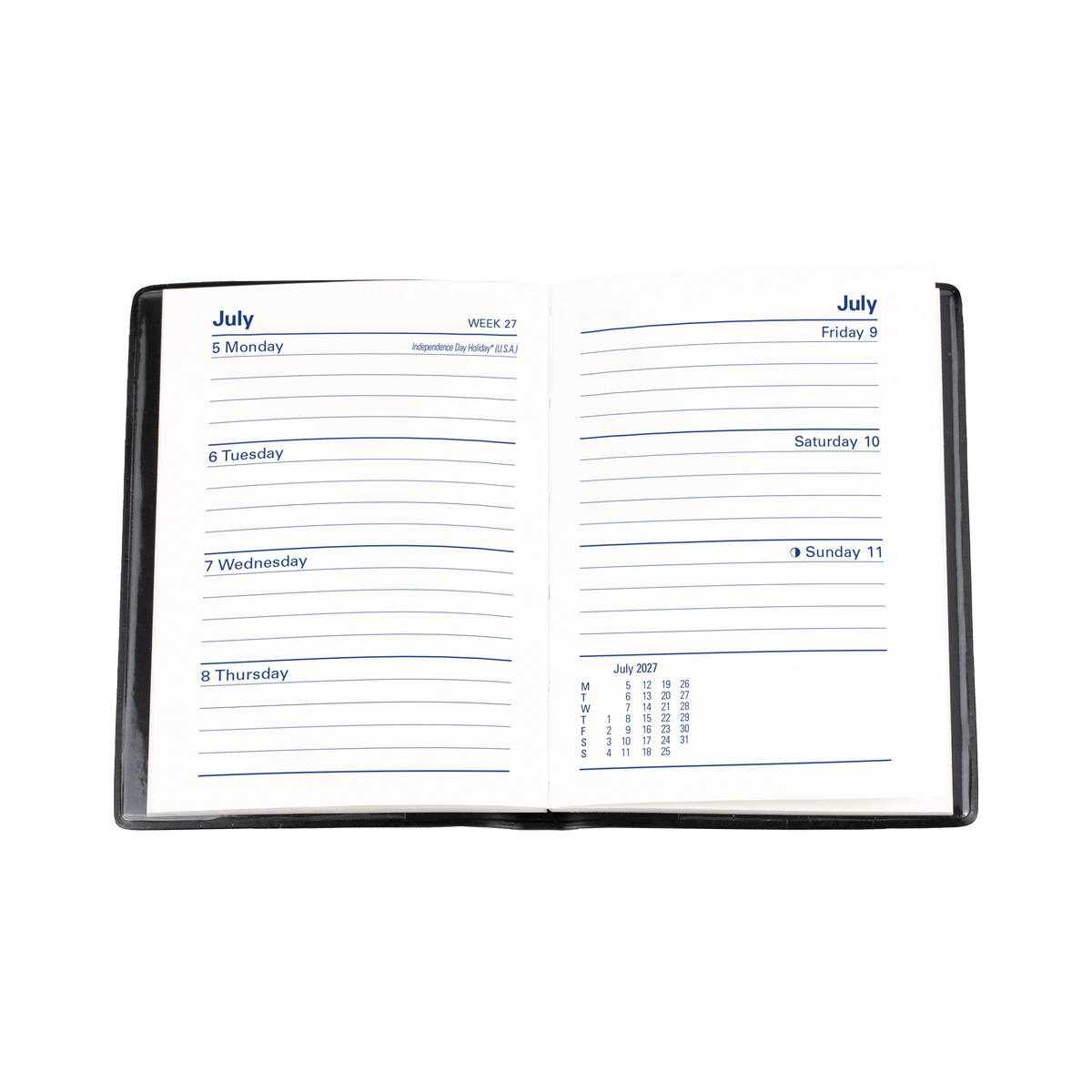Collins 2027 Calendar Year Diary - Belmont 337 A7 WTV Orange