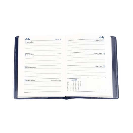 Collins 2025 Calendar Year Diary - Belmont A7 Pocket/Pencil Week to View Teal