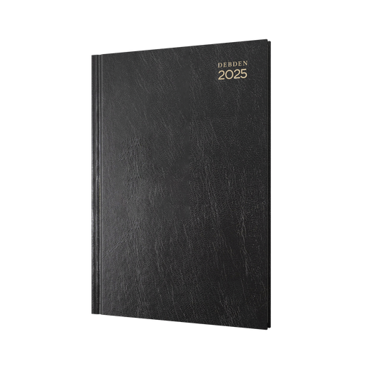 Collins Debden 2025 Calendar Year Diary - Kyoto 3501 A5 WTV Black
