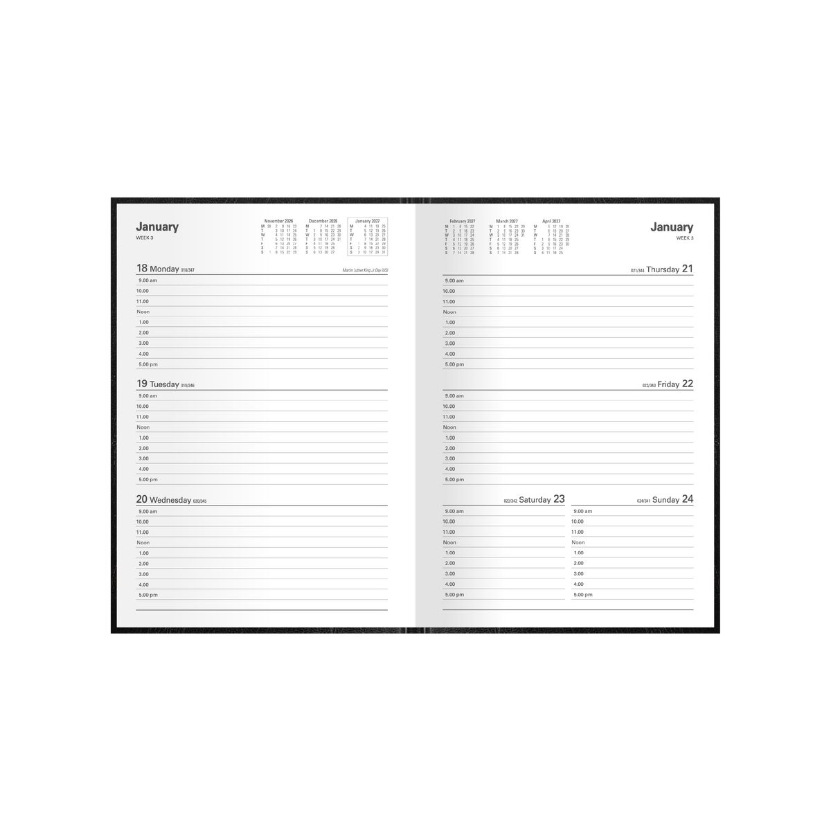 Collins Debden 2027 Calendar Year Diary - Kyoto 3501.P99 A5 WTV
