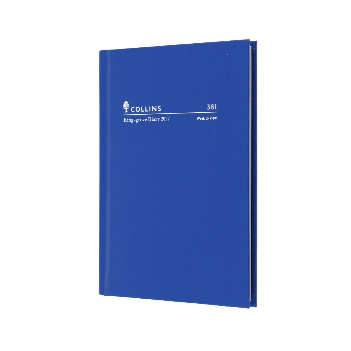Collins 2027 Calendar Year Diary - Kingsgrove 361 A6 WTV Blue