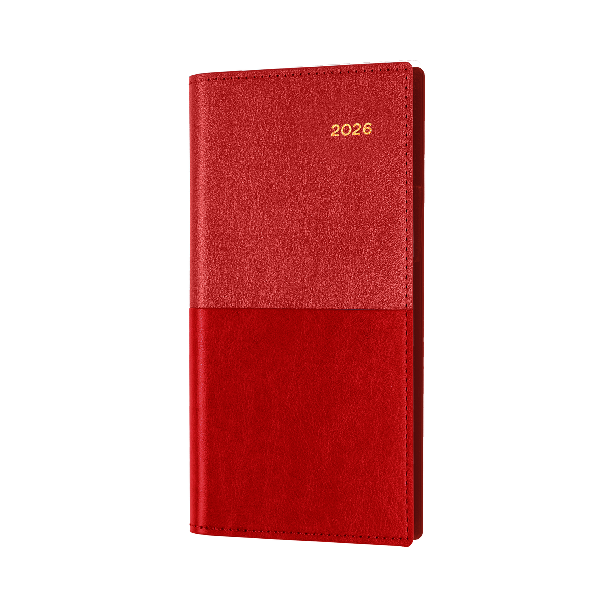 Collins 2026 Calendar Year Diary - Vanessa 375 Spiral B6/7 Slim WTV Red