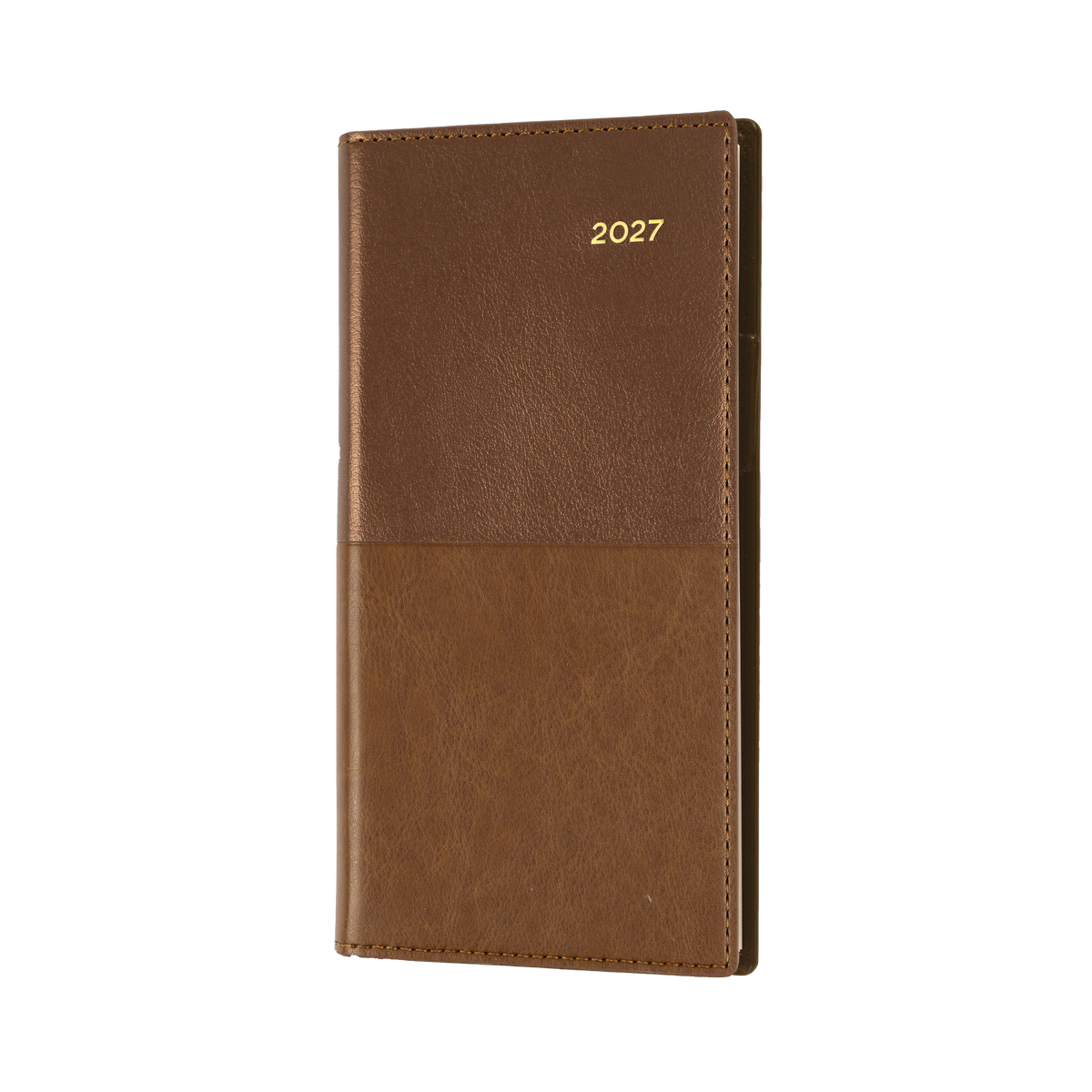 Collins 2027 Calendar Year Diary - Vanessa 375 Spiral B6/7 Slim WTV Tan