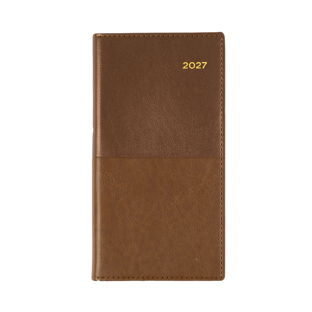 Collins 2027 Calendar Year Diary - Vanessa 375 Spiral B6/7 Slim WTV Tan
