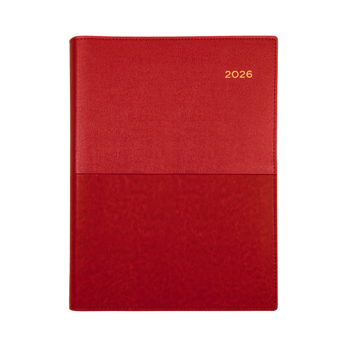 Collins 2026 Calendar Year Diary - Vanessa 385 Spiral A5 WTV Red