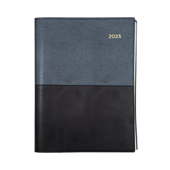 Collins 2025 Calendar Year Diary - Vanessa 185 Spiral A5 Day to Page Black