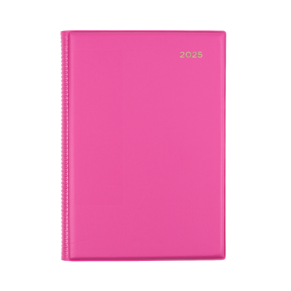 Collins 2025 Calendar Year Diary - Belmont 387 A5 WTV Pink
